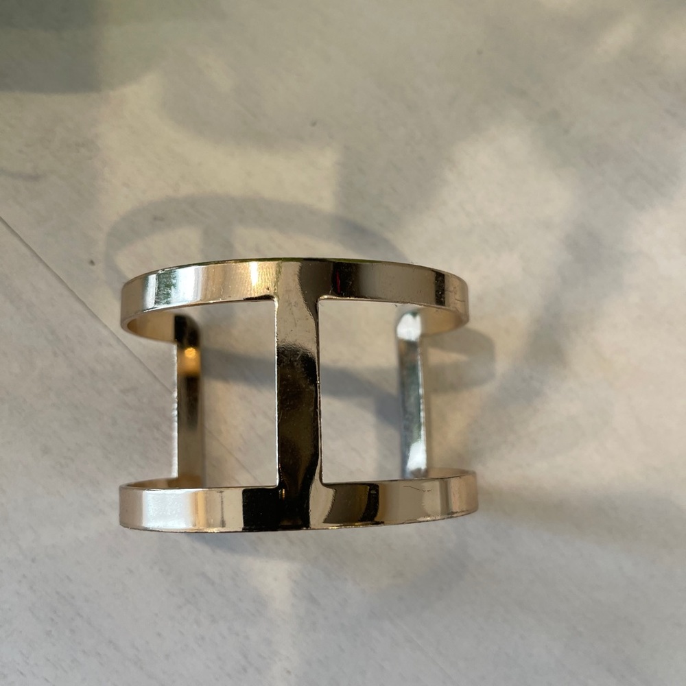 Gold cuff bracelet
